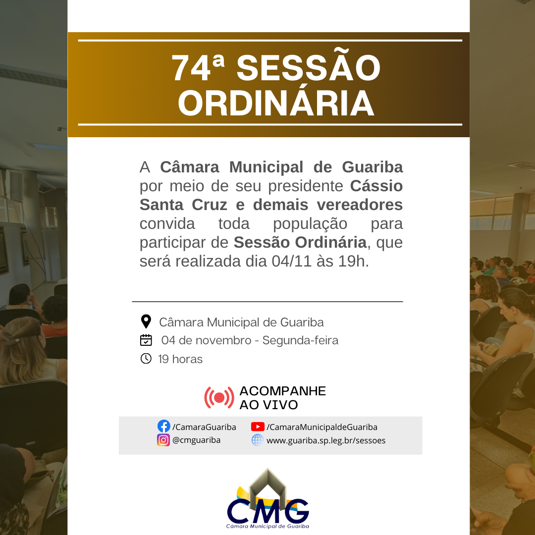 74 Sessão Ordinária