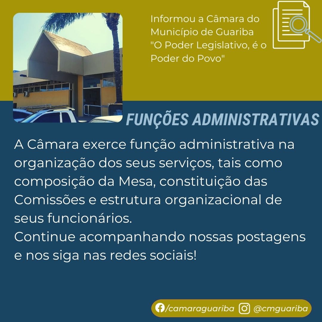 Funções Administrativas