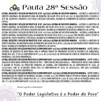 Pauta 28 Sessão