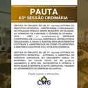 pauta 64 sessão